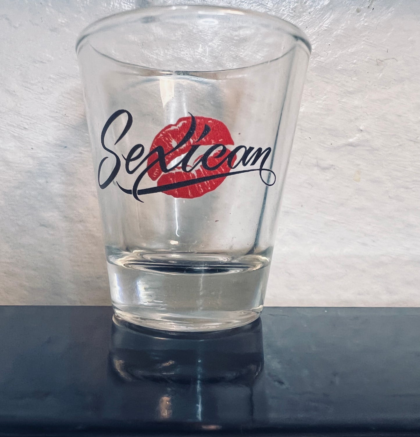 Sexican Lip Logo shot glass