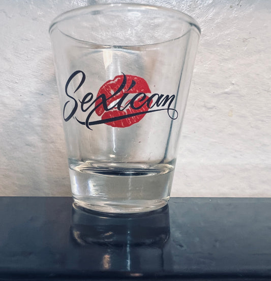 Sexican Lip Logo shot glass